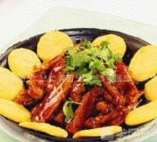 Pan-fried Yellow Croaker with Corn Cake