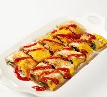 Grilled Cold Noodles with Tomato Sauce