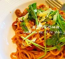 Classic Italian Meat Sauce Pasta