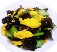 Wood Ear Mushroom and Egg Stir-Fry