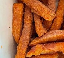 Fried Sweet Potato with Plum