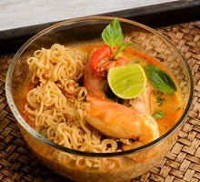 Seafood Noodle with Bone Broth