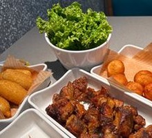 Grilled Pork with Large Skewers