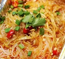 Aluminum-Wrapped Enoki Mushrooms