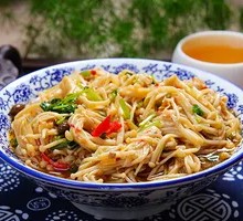 Braised Enoki Mushrooms