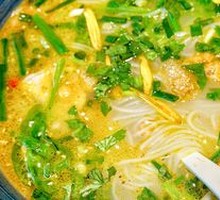 Flower-Infused Pork Noodles