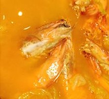 Braised Large Shrimp with Chinese Cabbage