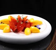 Molecular Mango Panna Cotta with Foie Gras