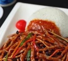 Fish-Flavored Shredded Pork Rice Bowl
