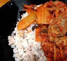 Spicy Kimchi and Pork Rice Bowl