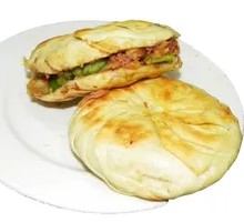 Pita with lamb offal