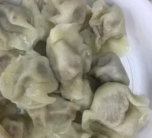 Pork and scallion dumplings