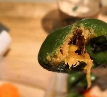 Salted Egg Yolk and Meat Floss Green Rice Ball