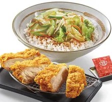 Crispy Tender Chicken Cutlet Rice