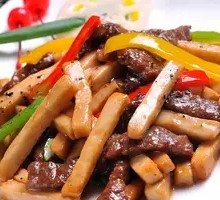 Black Pepper King Oyster Mushroom Beef