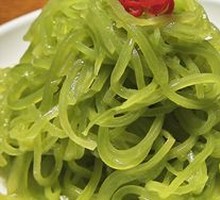 Fresh lettuce with sesame oil