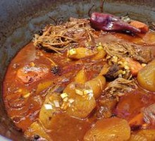 Tendon and Brain Hot Pot