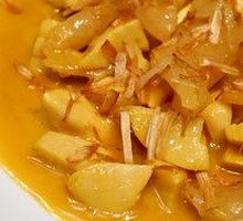 Braised Bamboo Shoots with Fish Maw and Green Onion