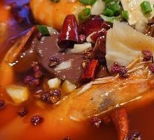 Spicy Boiled Blood Curd in Pot