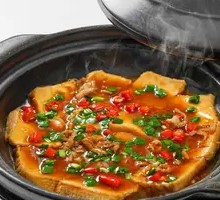 Braised Soft Tofu in Clay Pot