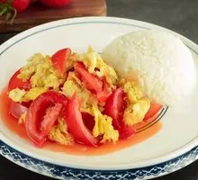 Tomato and Egg Rice Bowl