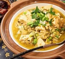 Pickled Mustard Green and Green Bean Stewed Tofu