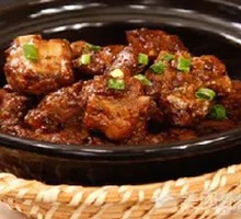 Black Pepper Spare Ribs Baozi Rice