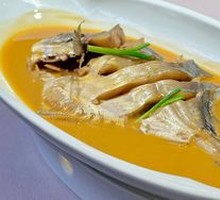 Braised Small Spanish Mackerel with Rice Cake