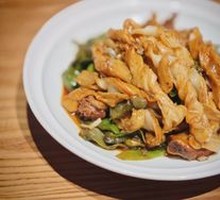 Pork Ribs with Green Beans and Cornbread Dumplings