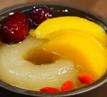 Baked Pear with Yellow Peach