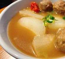 Radish and Beef tendon meatballs