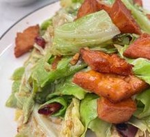 Stir-fried Napa Cabbage with Flatbread