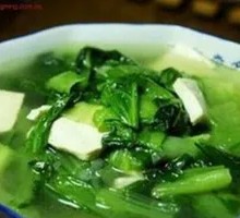 Spinach Tofu Soup