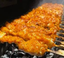 Charcoal-Grilled Pork Skewers