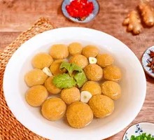 Handmade Meatball Soup Bowl