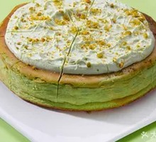 Pistachio Basque Cake