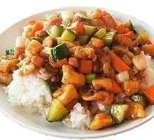 Sauce-Braised Chicken Rice Bowl