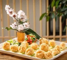 Golden Mustard Shrimp Balls