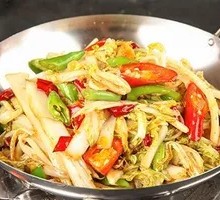 Spicy Pot-Braised Baby Bok Choy