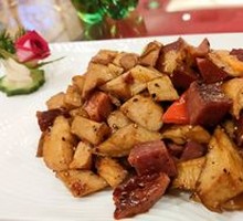 Almond Mushroom Beef Cubes