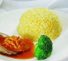Braised Pork Belly with Abalone Rice
