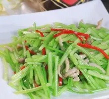 Shredded Pork with Celery Rice Bowl