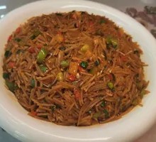 Chicken Soup with Potato Noodles and Rice