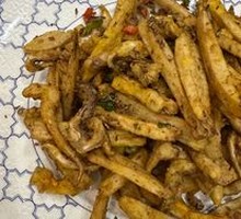 Cumin Squid and Lotus Root Strips