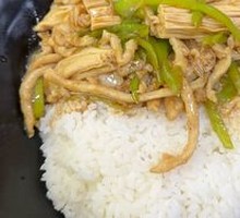 Fermented Bamboo Shoots with Shredded Pork Rice Bowl