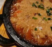 Grilled Garlic Shrimp on Stone Plate