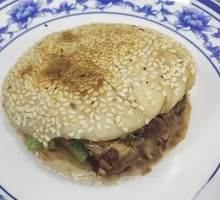 Meat-filled flatbread