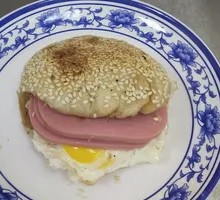 Egg and Ham Double Sandwich