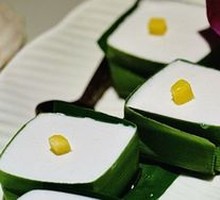 Pandan Coconut Sago Cake