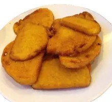 Fried Steamed Bun Slices with Stinky Tofu